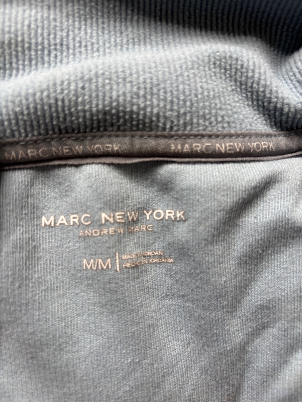 Marc New York Grey Pullover with Rose Gold Logo